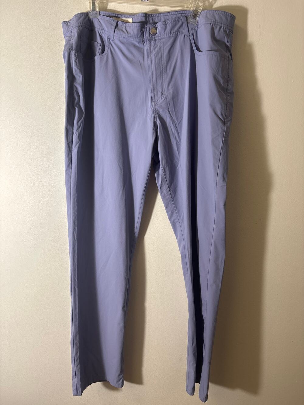 Mens Onward Reserve Light Blue Nylon Slacks Sz 38/30